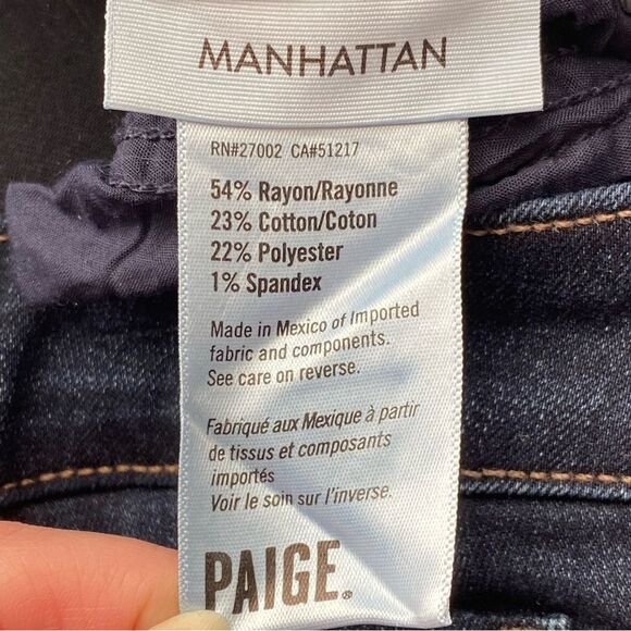 Paige Ayleen Manhatten Bootcut Jeans Size 28 - Picture 12 of 16